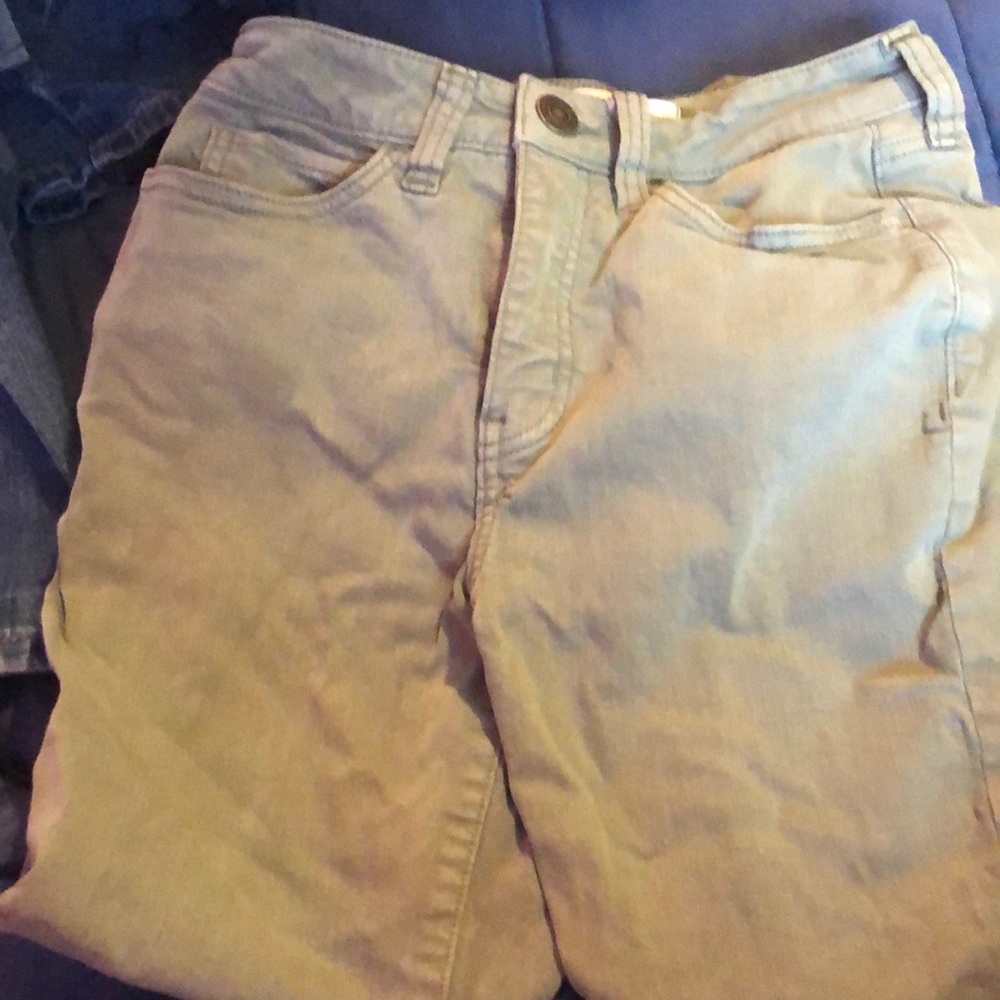 Curvy drop high rise 5/27w olive green